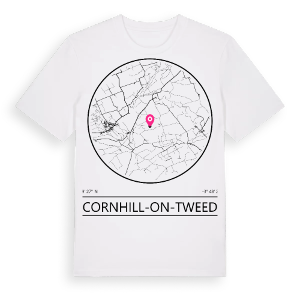 Cornhill-on-Tweed t-shirt – ekologisk bomull t-shirt från Pinshirt