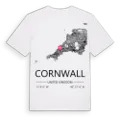Cornwall karta t-shirt