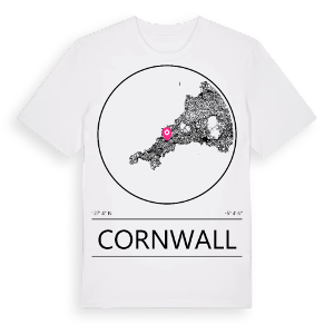 Cornwall t-shirt – ekologisk bomull t-shirt från Pinshirt