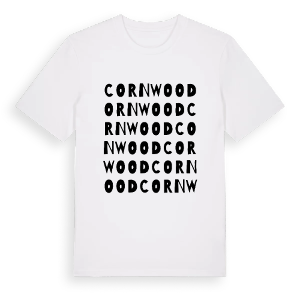 Cornwood ordlek t-shirt – ekologisk bomull t-shirt från Pinshirt