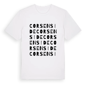 Corsenside ordlek t-shirt – ekologisk bomull t-shirt från Pinshirt