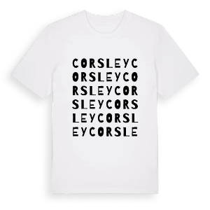 Corsley ordlek t-shirt – ekologisk bomull t-shirt från Pinshirt