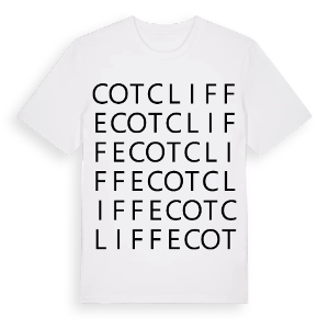 Cotcliffe ordlek t-shirt – ekologisk bomull t-shirt från Pinshirt