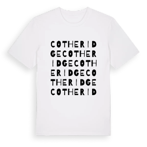 Cotheridge ordlek t-shirt – ekologisk bomull t-shirt från Pinshirt