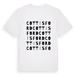 Cottisford ordlek t-shirt – ekologisk bomull t-shirt från Pinshirt