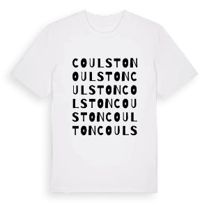 Coulston ordlek t-shirt – ekologisk bomull t-shirt från Pinshirt