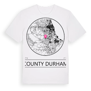 County Durham t-shirt – ekologisk bomull t-shirt från Pinshirt