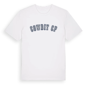 Cowbit CP college t-shirt – ekologisk bomull t-shirt från Pinshirt
