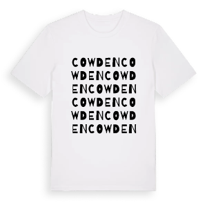 Cowden ordlek t-shirt – ekologisk bomull t-shirt från Pinshirt