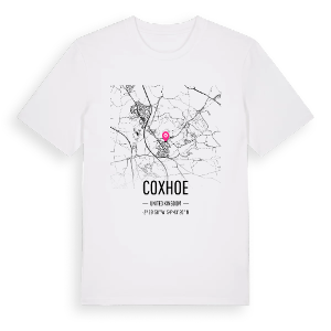 Coxhoe karta t-shirt – ekologisk bomull t-shirt från Pinshirt