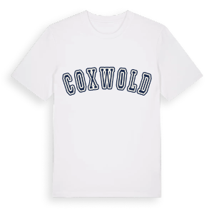 Coxwold college t-shirt – ekologisk bomull t-shirt från Pinshirt