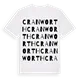Cranworth ordlek t-shirt