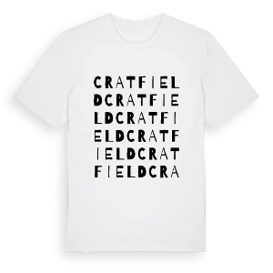 Cratfield ordlek t-shirt – ekologisk bomull t-shirt från Pinshirt