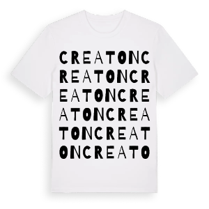 Creaton ordlek t-shirt – ekologisk bomull t-shirt från Pinshirt