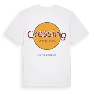 Cressing cirkel t-shirt – ekologisk bomull t-shirt från Pinshirt