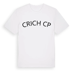 Crich CP böjd t-shirt – ekologisk bomull t-shirt från Pinshirt