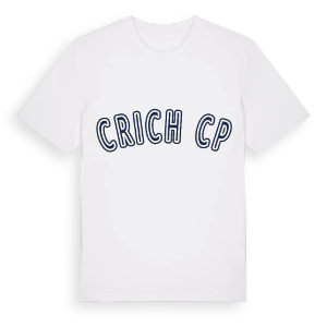 Crich CP college t-shirt – ekologisk bomull t-shirt från Pinshirt