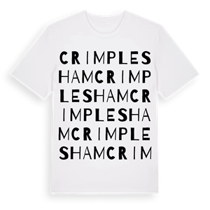 Crimplesham ordlek t-shirt – ekologisk bomull t-shirt från Pinshirt