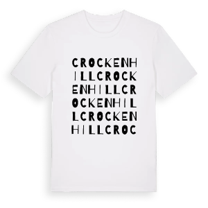 Crockenhill ordlek t-shirt – ekologisk bomull t-shirt från Pinshirt