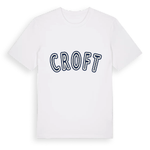 Croft college t-shirt – ekologisk bomull t-shirt från Pinshirt