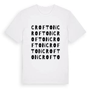 Crofton ordlek t-shirt – ekologisk bomull t-shirt från Pinshirt