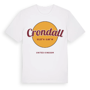 Crondall cirkel t-shirt – ekologisk bomull t-shirt från Pinshirt