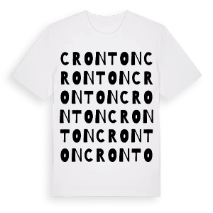 Cronton ordlek t-shirt – ekologisk bomull t-shirt från Pinshirt