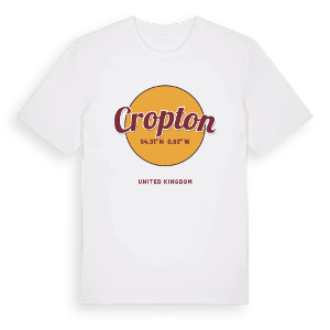 Cropton cirkel t-shirt – ekologisk bomull t-shirt från Pinshirt