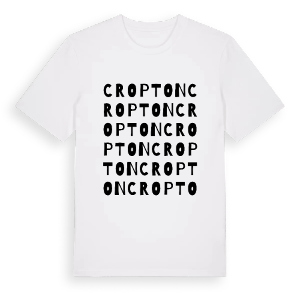 Cropton ordlek t-shirt – ekologisk bomull t-shirt från Pinshirt