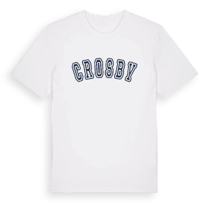Crosby college t-shirt – ekologisk bomull t-shirt från Pinshirt