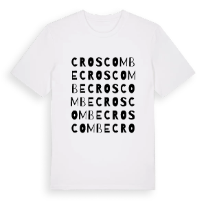 Croscombe ordlek t-shirt – ekologisk bomull t-shirt från Pinshirt