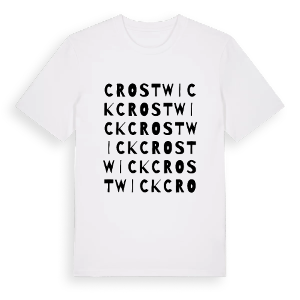 Crostwick ordlek t-shirt – ekologisk bomull t-shirt från Pinshirt