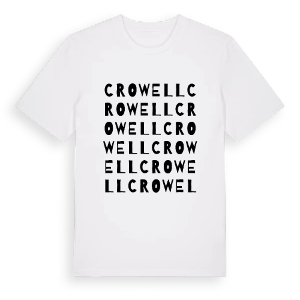 Crowell ordlek t-shirt – ekologisk bomull t-shirt från Pinshirt