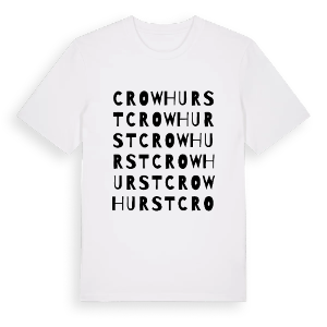 Crowhurst ordlek t-shirt – ekologisk bomull t-shirt från Pinshirt