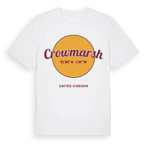 Crowmarsh cirkel t-shirt – ekologisk bomull t-shirt från Pinshirt