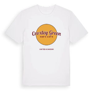 Croxley Green cirkel t-shirt – ekologisk bomull t-shirt från Pinshirt