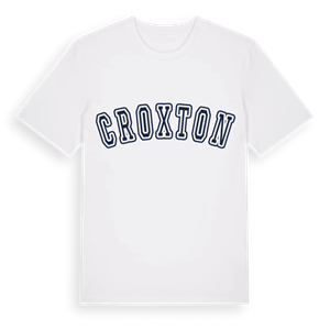 Croxton college t-shirt – ekologisk bomull t-shirt från Pinshirt