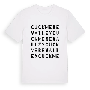 Cuckmere Valley ordlek t-shirt – ekologisk bomull t-shirt från Pinshirt