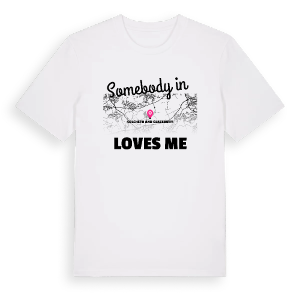 Någon i Culcheth and Glazebury älskar mig t-shirt – ekologisk bomull t-shirt från Pinshirt