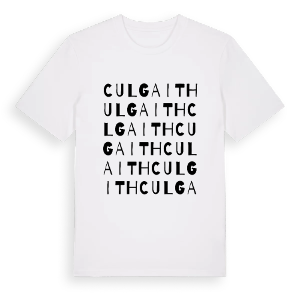 Culgaith ordlek t-shirt – ekologisk bomull t-shirt från Pinshirt