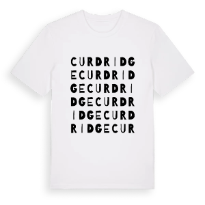 Curdridge ordlek t-shirt – ekologisk bomull t-shirt från Pinshirt