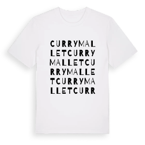 Curry Mallet ordlek t-shirt – ekologisk bomull t-shirt från Pinshirt