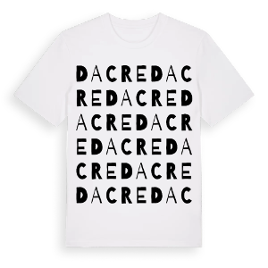 Dacre ordlek t-shirt – ekologisk bomull t-shirt från Pinshirt