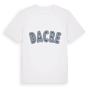 Dacre college t-shirt – ekologisk bomull t-shirt från Pinshirt