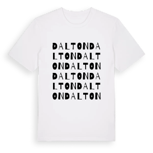 Dalton ordlek t-shirt – ekologisk bomull t-shirt från Pinshirt