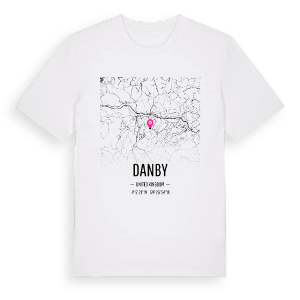 Danby karta t-shirt – ekologisk bomull t-shirt från Pinshirt