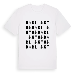 Darlington ordlek t-shirt – ekologisk bomull t-shirt från Pinshirt