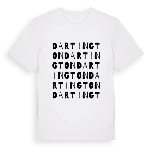 Dartington ordlek t-shirt – ekologisk bomull t-shirt från Pinshirt