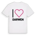 Jag älskar Darwen t-shirt stort tryck