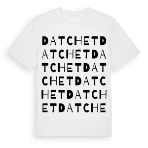 Datchet ordlek t-shirt – ekologisk bomull t-shirt från Pinshirt